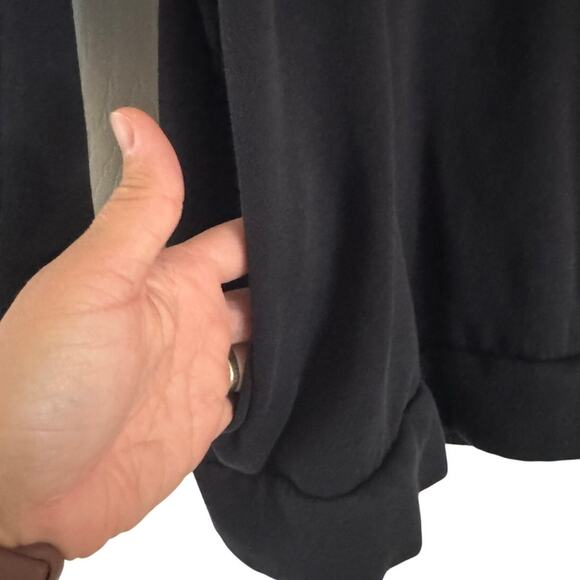 Adidas Originals Black Hoodie Sweatshirt Pullover Large Logo‎ Unisex Size Large - Picture 5 of 6